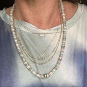 Modern Bohemian Mixed Beaded Rondell Necklace by Stella & Dot - NWOT